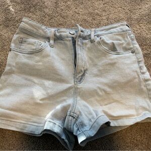 Women's Acid Wash Denim Shorts